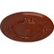 Ekena Millwork Flower Ceiling Medallion (Fits Canopies up to 3 7/8"), Hand-Painted Firebrick, 27"OD x 1 1/8"P CM27FLFIF - alternate 4